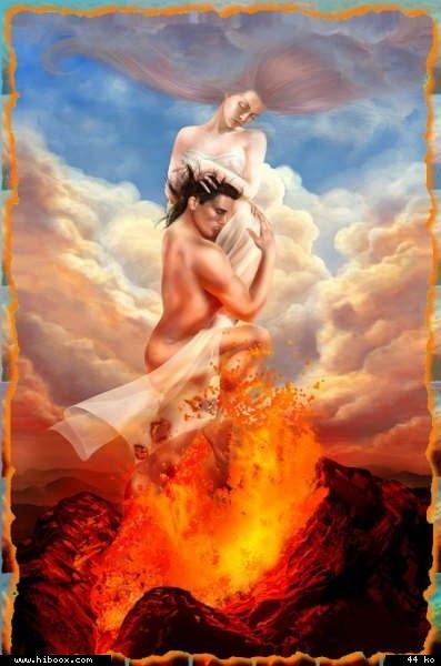 l' amour par les flamme
